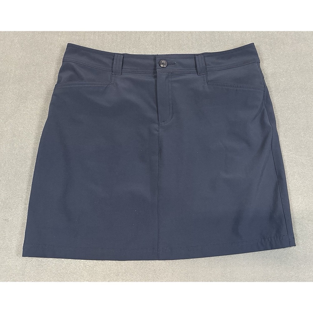 Eddie Bauer Trail Skort Womens Size 6 Navy Blue Hiking Outdoor Nylon Stretch